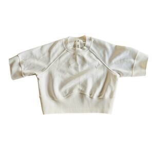 Magnlens White Cropped Top Athletic Dize S NWT